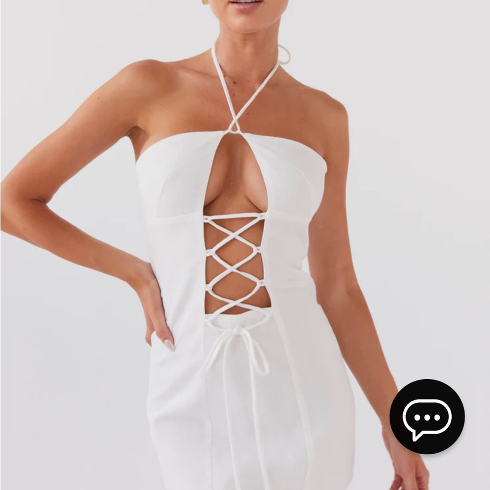 PEPPERMAYO white linen dress
